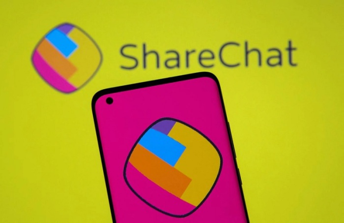 يظهر شعارات ShareChat في هذا الرسم التوضيحي الذي تم التقاطه في 26 يوليو 2021